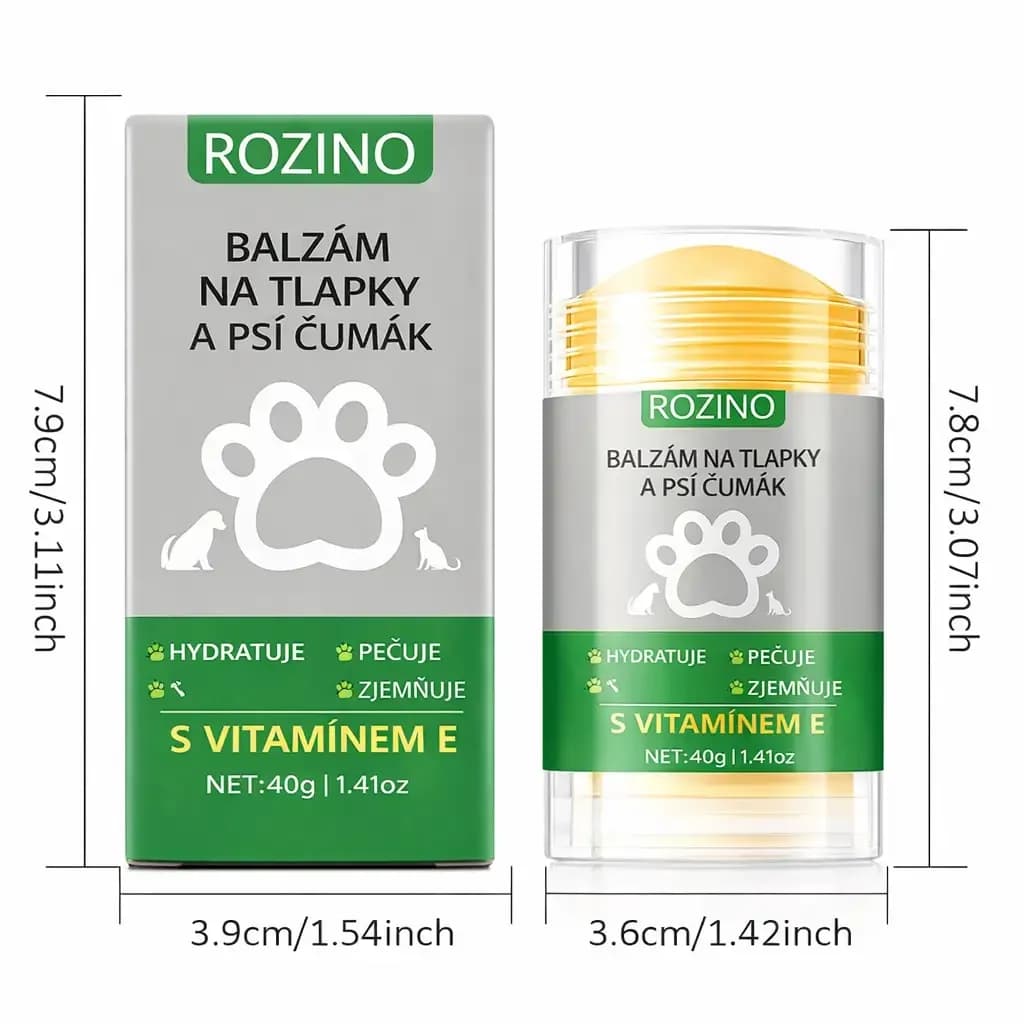 Balzám na tlapky a čumák pro psy s vitamínem E, 40 g