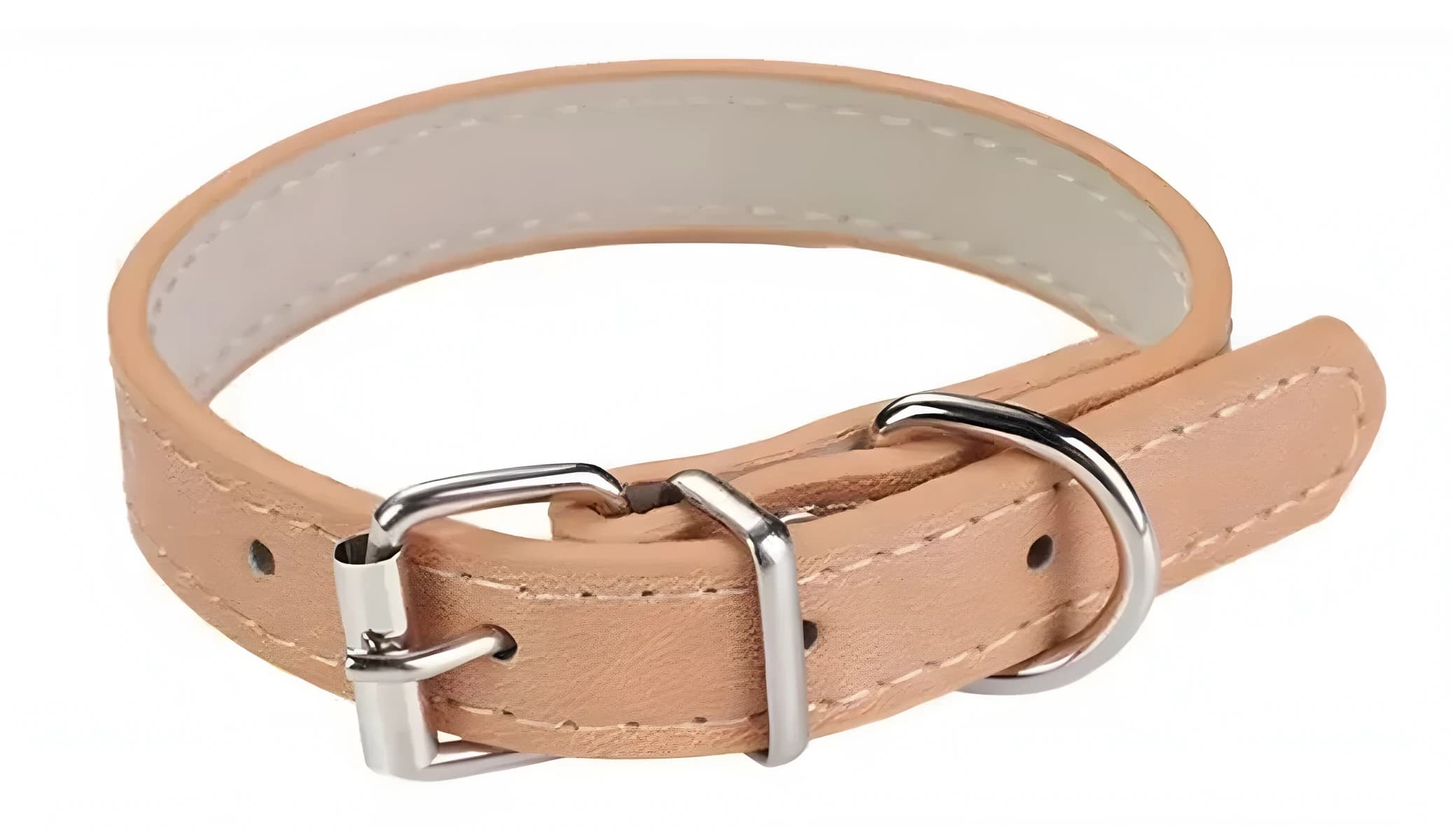 Obojek pro štěňata a malé psy z PU kůže, 14 × 0,8 cm – Hnědá