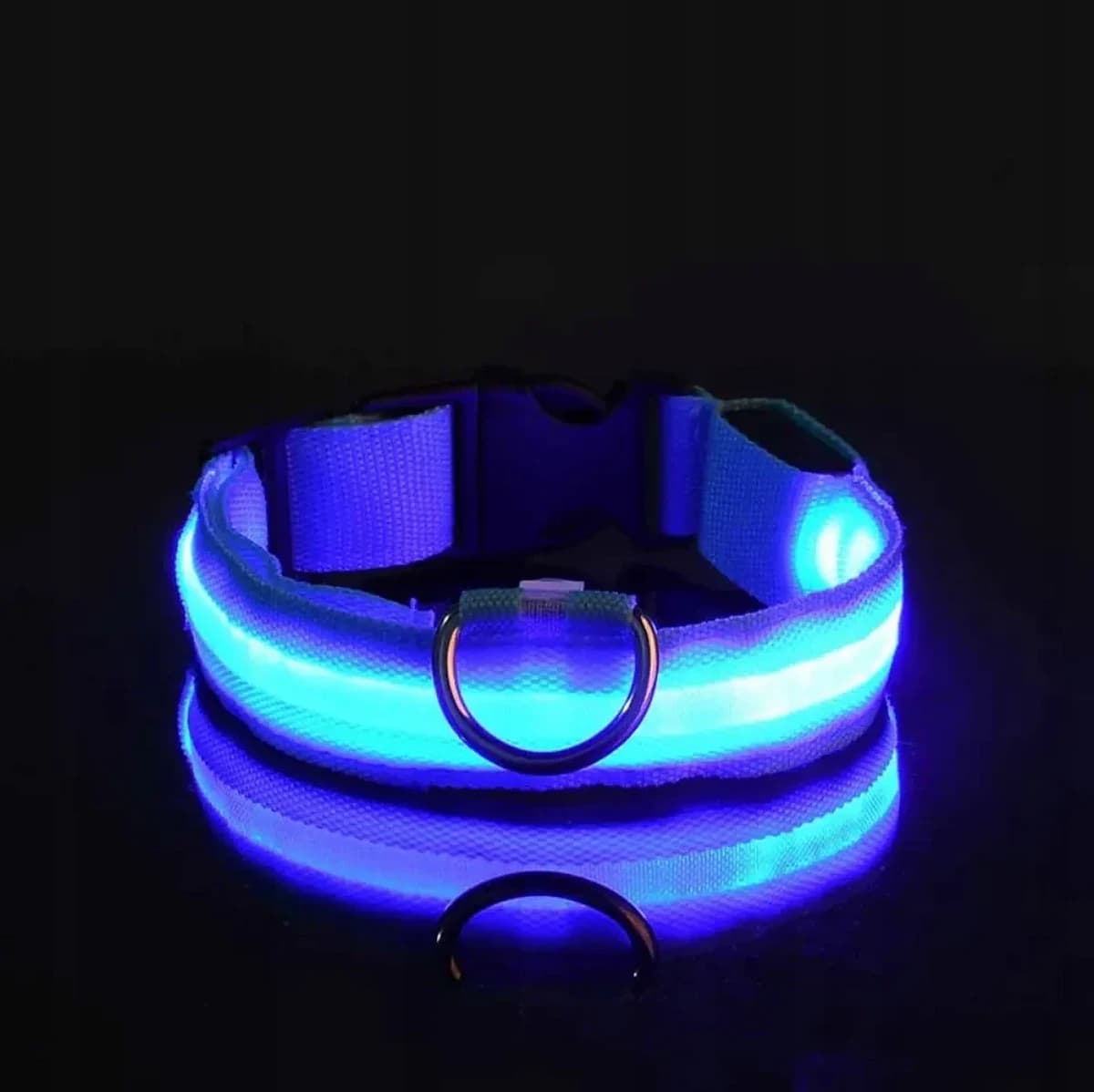 LED obojok pre psy – USB nabíjací, svietiaci, nastaviteľný