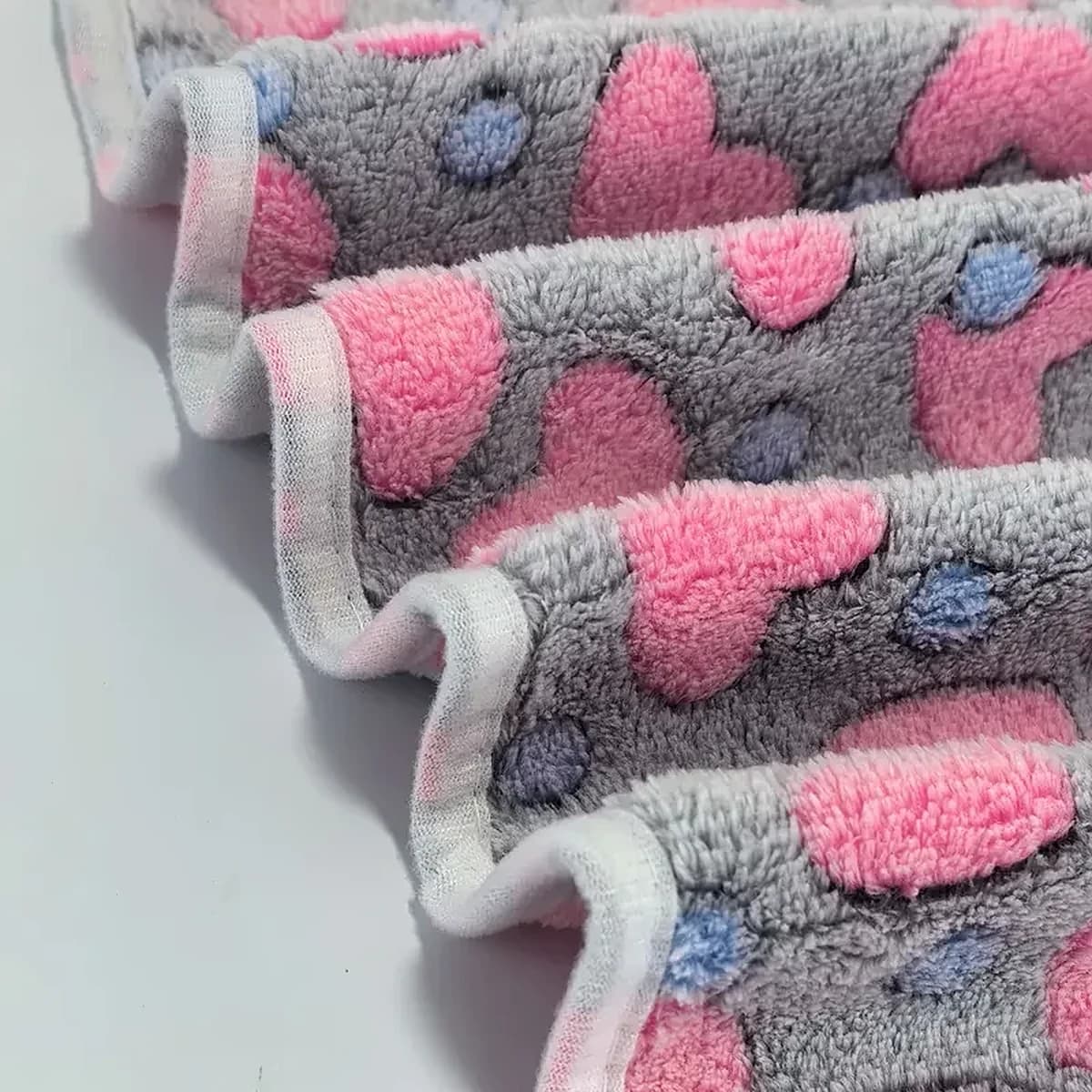 Flanelové deky pre psov a mačky – sada 8 ks, farebné – veľkosť S